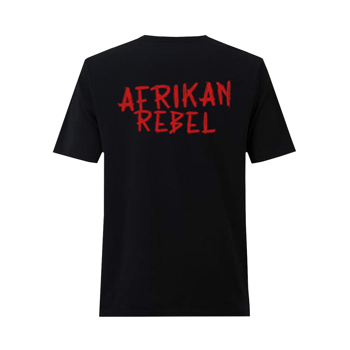 Afrikan Rebel Mask Figure T-shirt Black