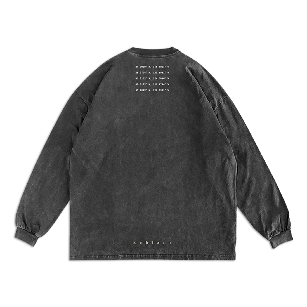 blue water road album art long sleeve tee