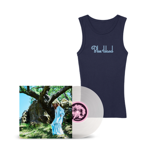 Blue Island - Translucent Milky Clear Vinyl & Blue Island Tank