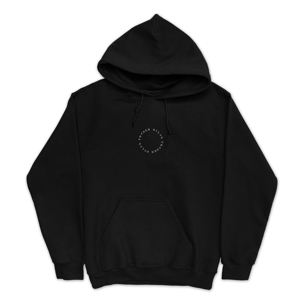 Circle Logo Eye Illustration Hoodie Black
