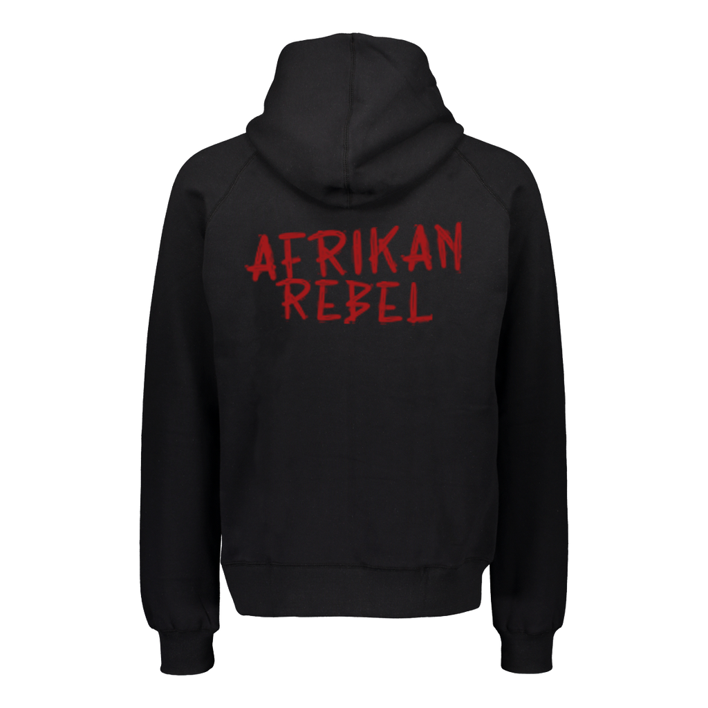 Afrikan Rebel Mask Figure Hoodie Black