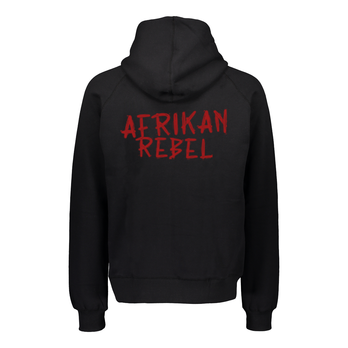 Afrikan Rebel Mask Figure Hoodie Black
