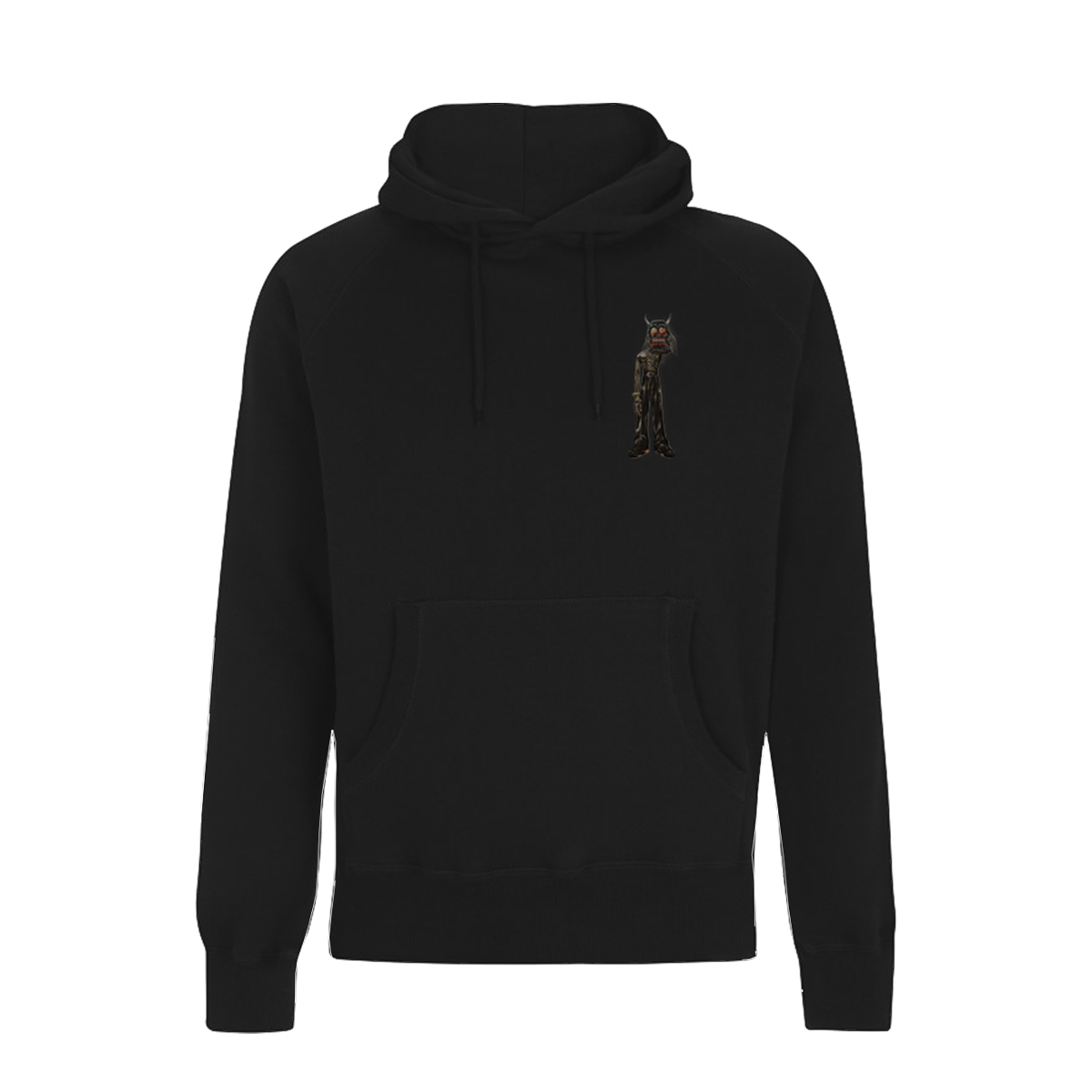 Afrikan Rebel Mask Figure Hoodie Black