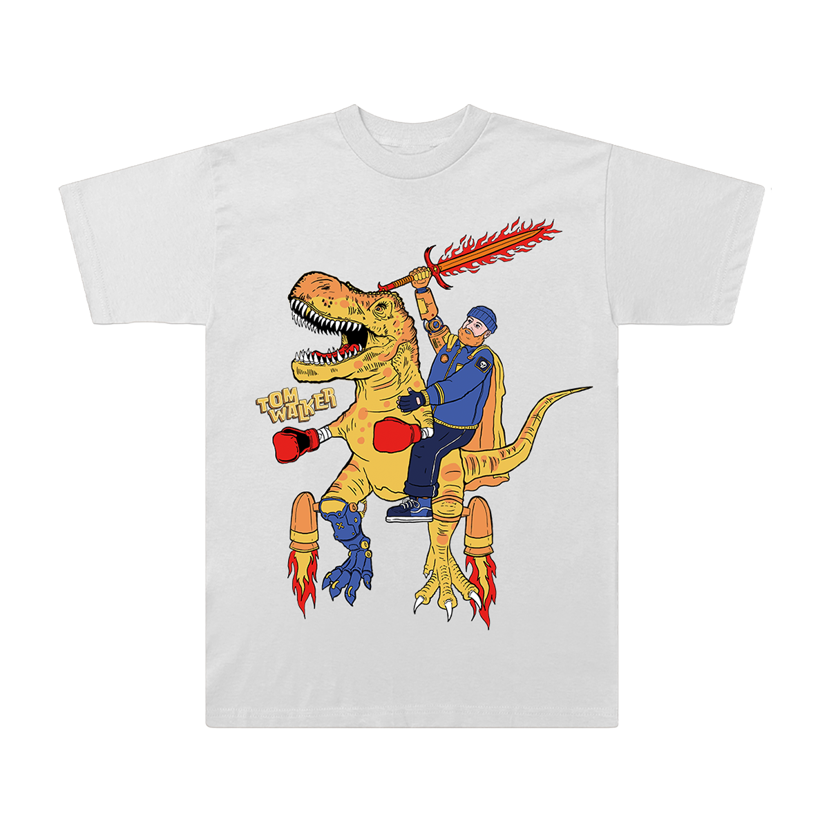 Dino Tom T-Shirt - White