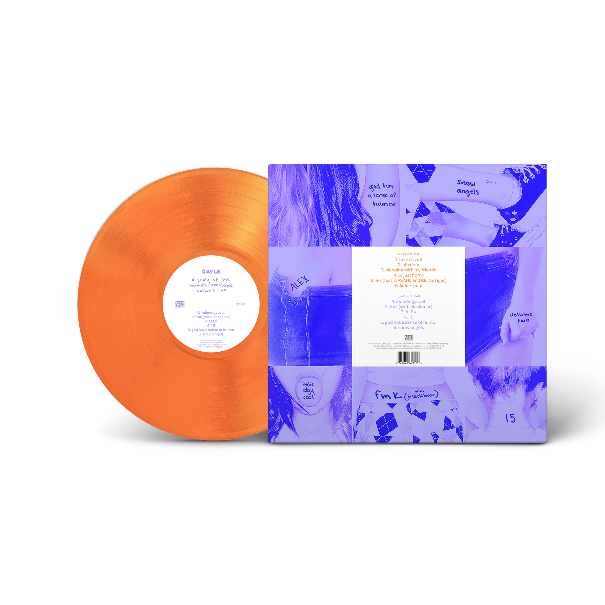 a study of the human experience volume one and two (1LP Tangerine)