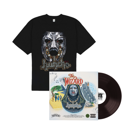 THE WIZARD - Standard Black Vinyl & Black T-shirt Bundle