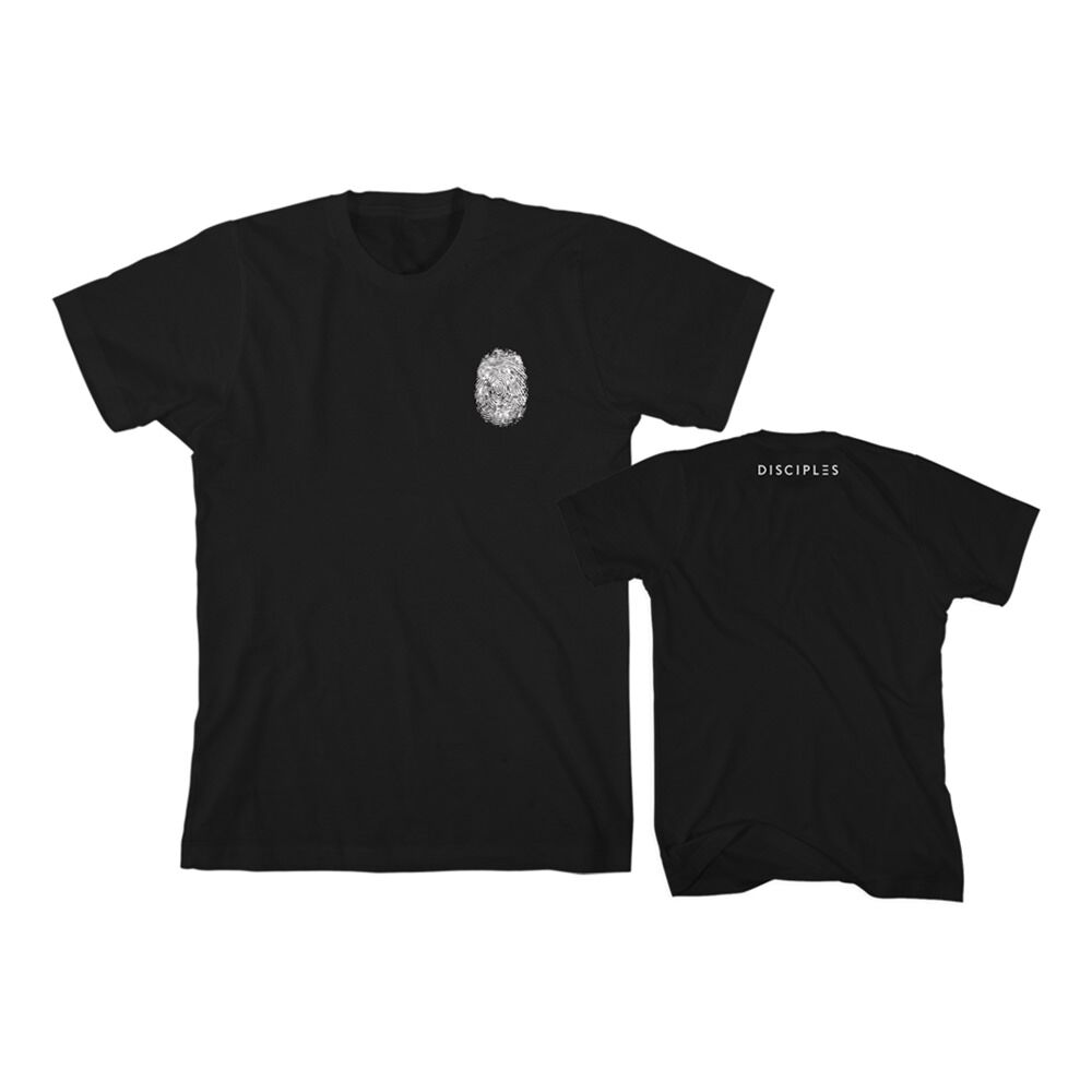 Thumbprint Black T-Shirt - Disciples Merchandise – Music Store