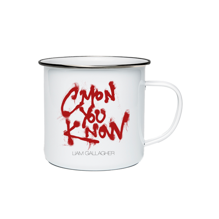 C&rsquo;mon You Know Spray Paint Enamel Mug White