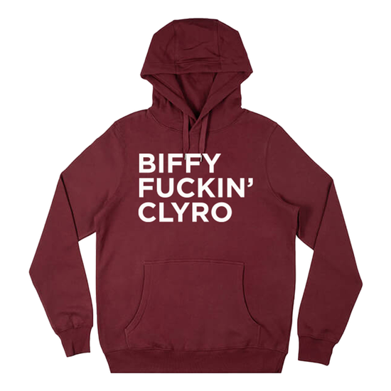 Biffy Fuckin’ Clyro Hoodie Burgundy