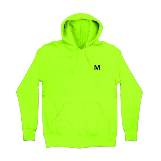 Mahalia Embroidered Hoodie Neon Green