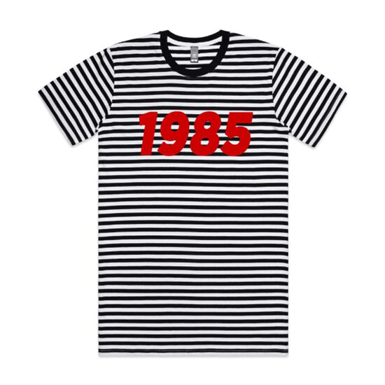 1985 Black and White Stripe T-Shirt