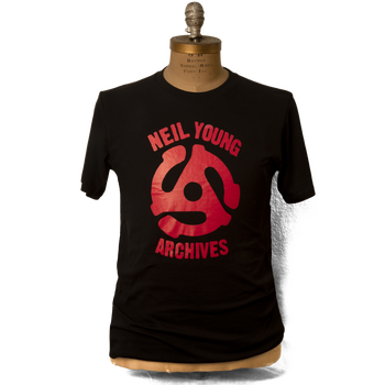 Soft Organic Archives Red Logo Men's Black T-Shirt