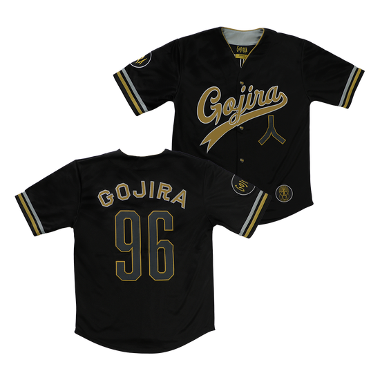 Gojira 96 Baseball Jersey Black