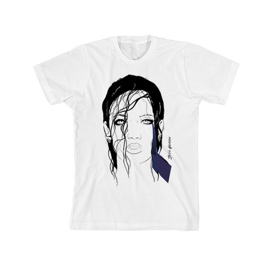 White Illustrated Unisex T-shirt