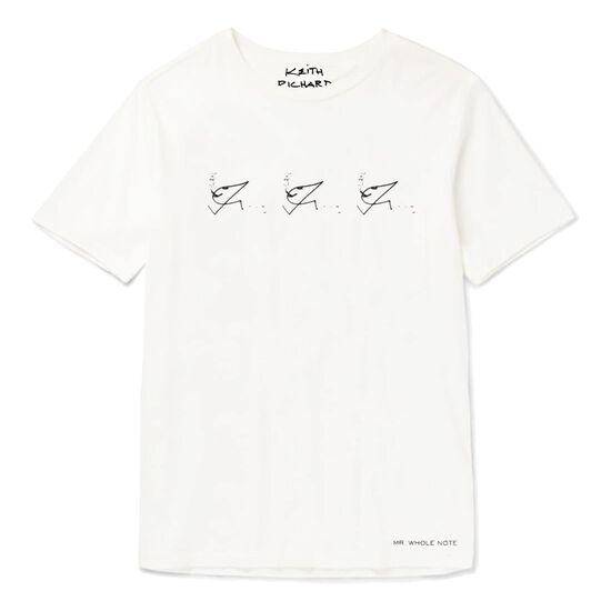 Mr. Wholenote White T-Shirt