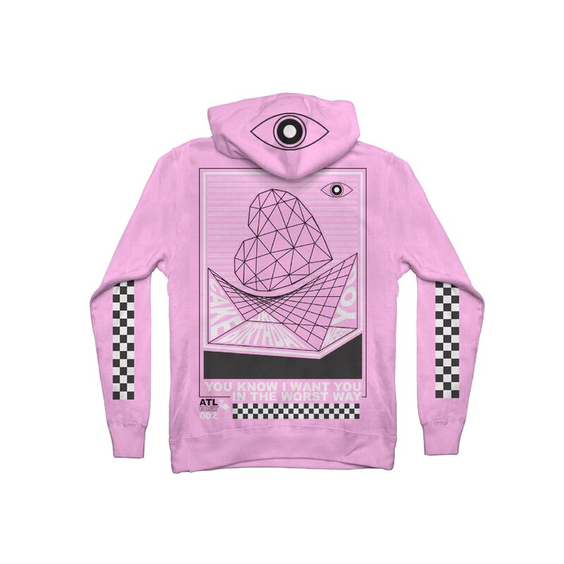 Checkered Hoodie (Lavender)