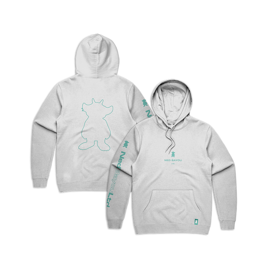 Outline Pullover Hoodie White