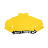Crop Top Hoodie Yellow