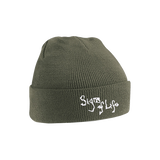 Signs of Life Embroidered Beanie Olive
