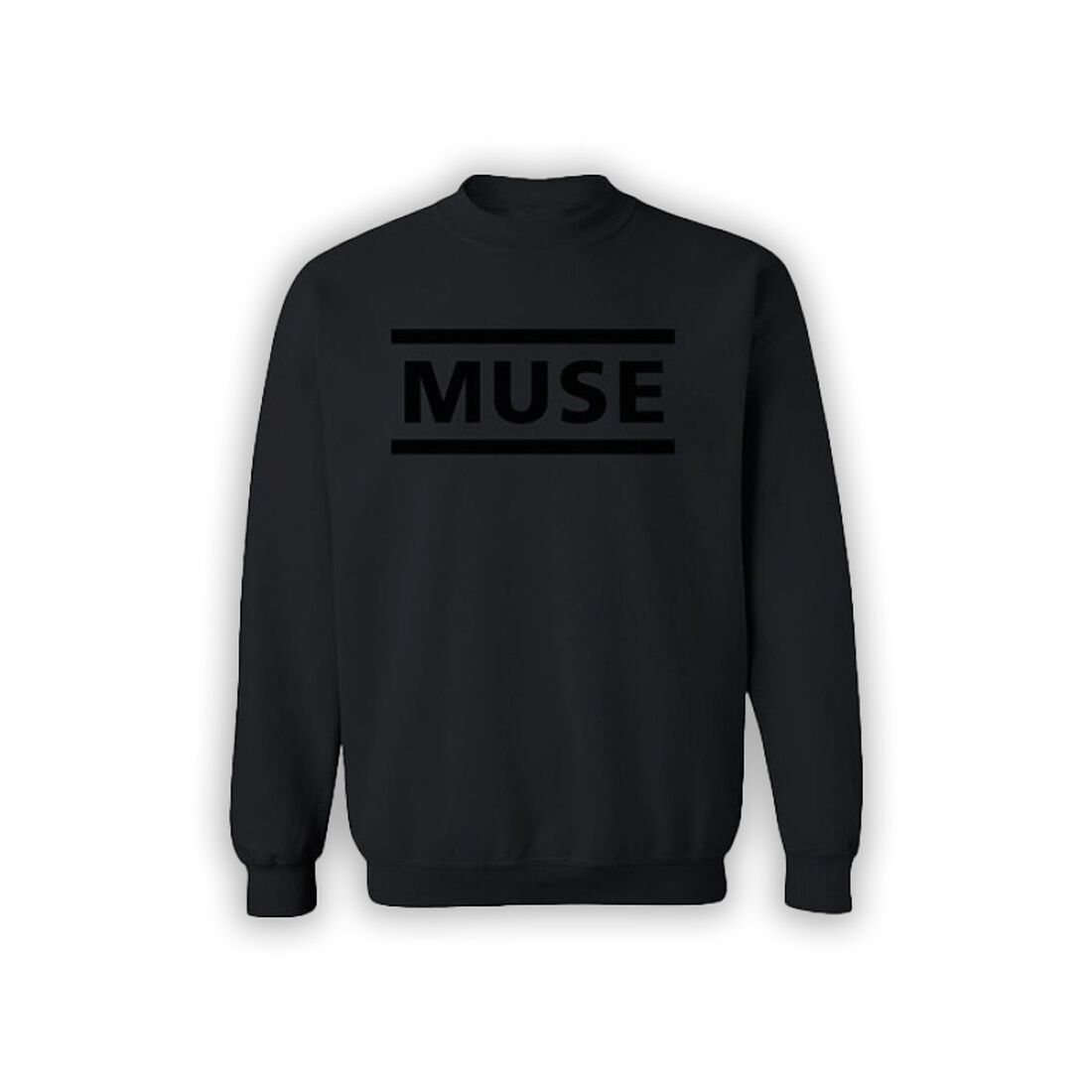 All Black Clean Logo Sweatshirt The Music Store