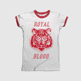 Six Eyed Tiger Red Ringer Tee