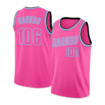 Darkoo 106 Basketball Jersey Pink