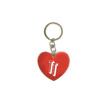 TT Logo Heart Keyring