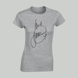 Ladies 'Love Jamie' Grey T-Shirt
