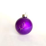 Lipstick Holiday Ornament Purple