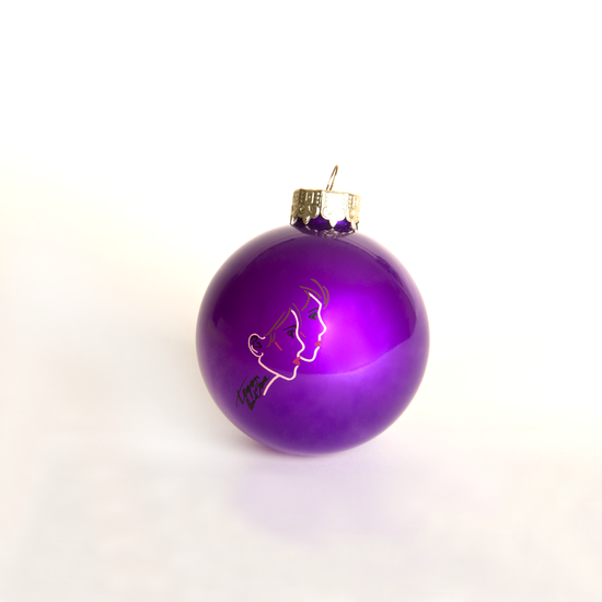 Lipstick Holiday Ornament Purple