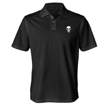 Mouth Skull Slim Fit Polo Shirt