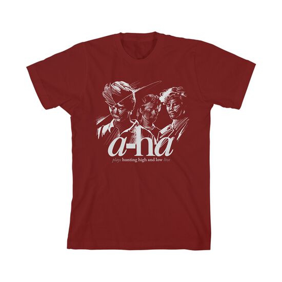 Hunting High and Low Tour T-Shirt Burgundy
