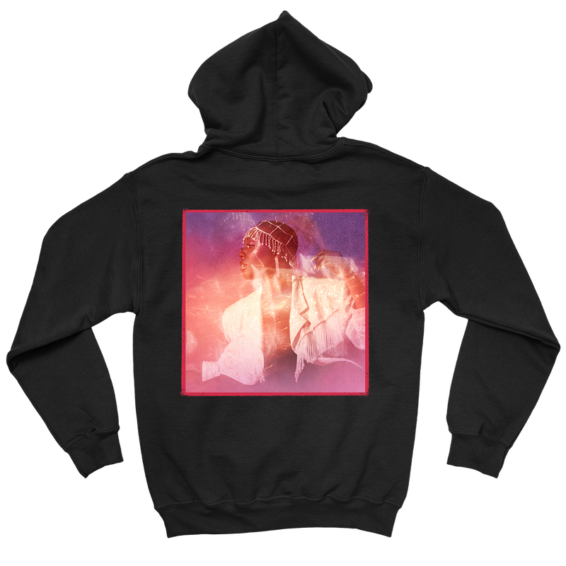 Pink Noise Album Cover Hoodie Black