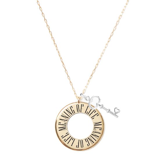 Meaning of Life Circle Necklace