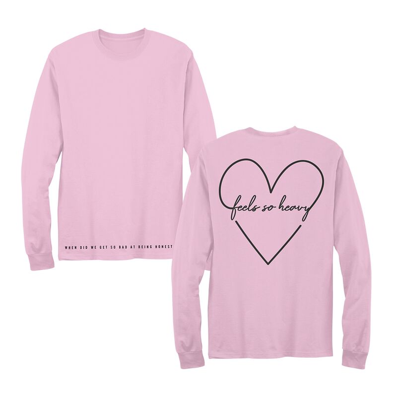 Feels So Heavy Pink Long Sleeve