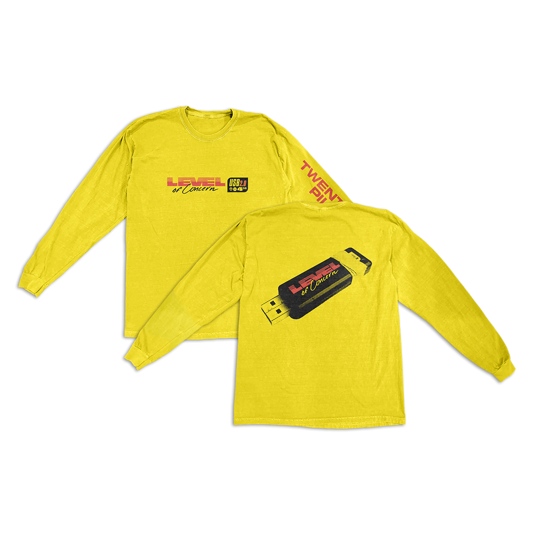 Yellow Tech Long Sleeve T-Shirt | The Music Store
