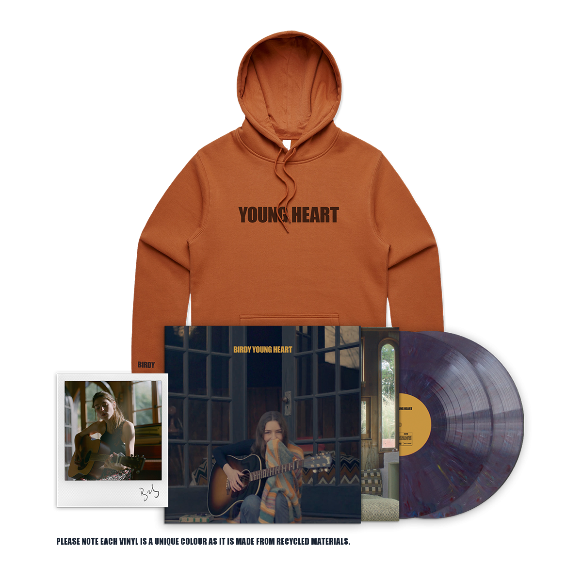 Young Heart Recycled LP & Hoodie Bundle | Birdy Official Store